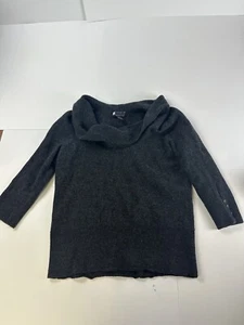 Suéter Carole Little para mujer talla mediana 100 % lana capucha cuello manga 3/4 - Imagen 1 de 7