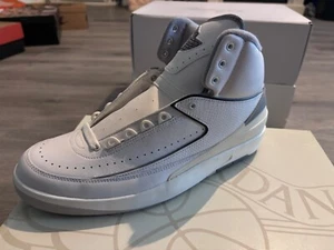 Air Jordan 2 White Cement Grey | Sail Black Men's Sneakers DR8884-100 sz 11 - Picture 1 of 6