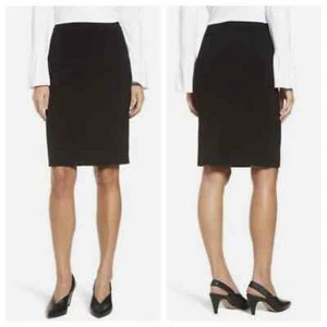 Halogen Women's Seamed Pencil Skirt Black Size 8 - Picture 1 of 11