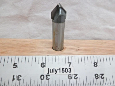 (1) NUEVO MLCS 5/8" D 90° ranura en V punta de carburo broca de enrutador vástago de 1/2" n4 Foto 1 de 4