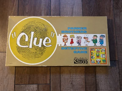 Vintage 1963 Parker Brothers Original Clue Detective Board Game - INCOMPLETE - Image 1 of 4