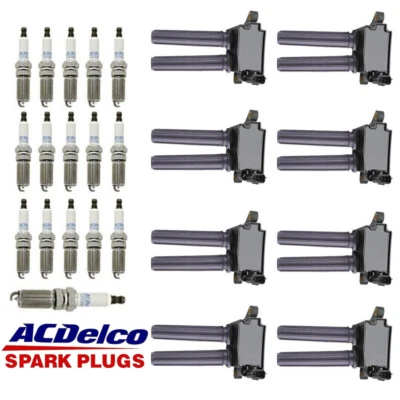 For Dodge Charger Challenger Ignition Coils x8 & ACDelco Iridium Spark Plugs x16 - Image 1 of 4