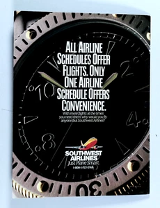 Southwest Airlines Vintage 1993 Regional San Diego Ca. Original Print Ad 8-x 11" - Picture 1 of 4