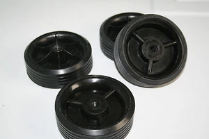 6 New Robot wheels, 3.5" Low-traction, 3/8" bore for use w/drill motors ROV mk3 - Picture 1 of 4