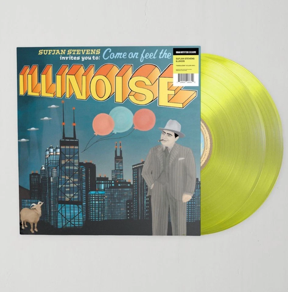 Sufjan Stevens Illinois Translucent Yellow Colored Vinyl 2XLP X1000 New Seal Foto 1 de 1