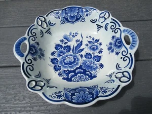 Delft Handwerk Holanda Azul Floral 1006 Cuenco con Asas - Imagen 1 de 10