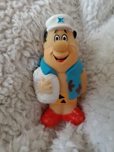 FRED FLINTSTONE Vintage 1990 Hanna Barbera Lifeguard Beach Captain Figurine 4” - Picture 1 of 5