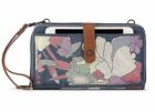 NWT Sakroots Large Smartphone Crossbody Embroidered Shadow Flower Power INT