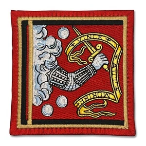 THE BEDFORD FLAG - Embroidered Patch with Hook and Loop backing - 3.5 X 3.5 in. - Picture 1 of 3