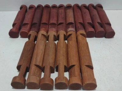 Vintage Lincoln Logs Lot of 17 Wooden 4.5" Round Building Logs Mixed Colors - Image 1 of 4