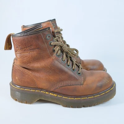 Botas De Colección Dr Martens Crazy Horse Marrón 1460 Inglaterra *TALLA CONSULTAR IMGs Foto 1 de 4