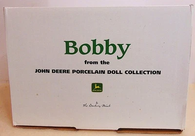 Muñeca de porcelana Danbury Mint John Deere "Bobby" + colección tractor nueva en caja Foto 1 de 4