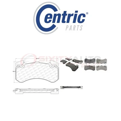 Centric Posi Quiet Metallic Brake Pads w Shims for 2013-2018 Audi S6 4.0L V8 ht Foto 1 de 4