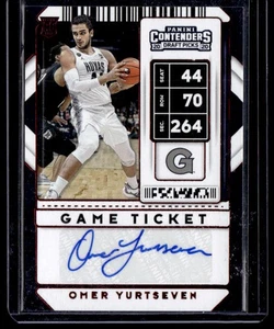 Omer Yurtseven 2020 Panini Contenders Draft Picks Game Ticket Red #100 - Picture 1 of 2
