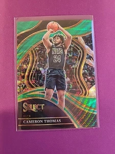 CAMERON THOMAS 2023-24 SELECT COURTSIDE Green WAVE PRIZM NETS /50 - Picture 1 of 3