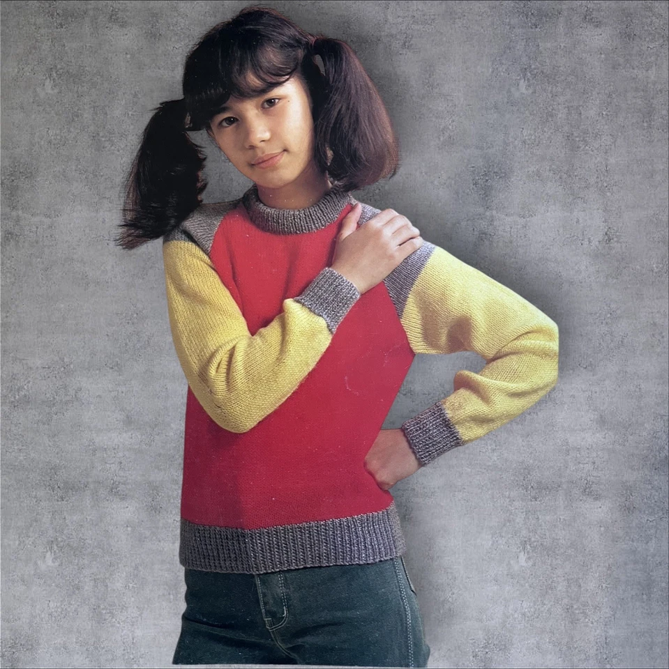 Emu Sweater DK Knitting pattern Girl 6794 - Image 1 of 1
