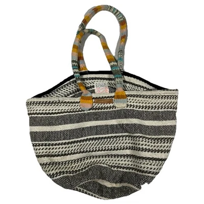 Bolso de Mano para Mujer Billabong Tejido a Rayas Bolso de Playa Estilo Boho Occidental Azteca Foto 1 de 4