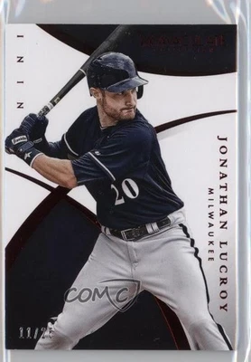2015 Panini Immaculate Red /25 Jonathan Lucroy #71 - Image 1 of 2