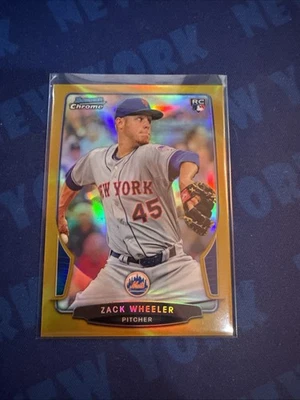 Zack Wheeler - 2013 Bowman Chrome Gold Rookie Refractor /50 - New York Mets - Image 1 of 2