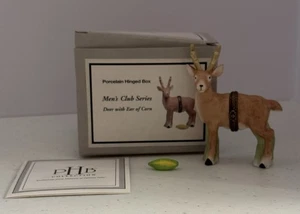 CAJA CON BISAGRAS DE PORCELANA MIDWEST CANNON FALLS PHB CIERVO CON MAZORCA DE MAÍZ NUEVA EN CAJA - Imagen 1 de 7