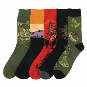 Lord of the Rings Adult 5 Pair Crew Socks - Picture 1 of 6