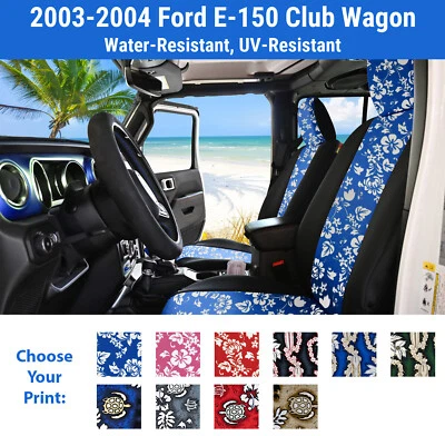 Fundas de asiento hawaianas para Ford E-150 Club Wagon 2003-2004 Foto 1 de 4
