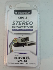 Scosche CR012SD Stereo Connector for Chrysler Dodge Eagle Jeep Plymouth 1974-07 - Picture 1 of 7