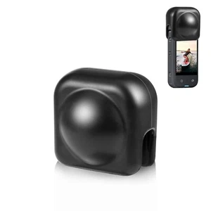 Lens Shell For Insta360 X3 PULUZ Silicone Protective Lens Cover Black - Picture 1 of 7