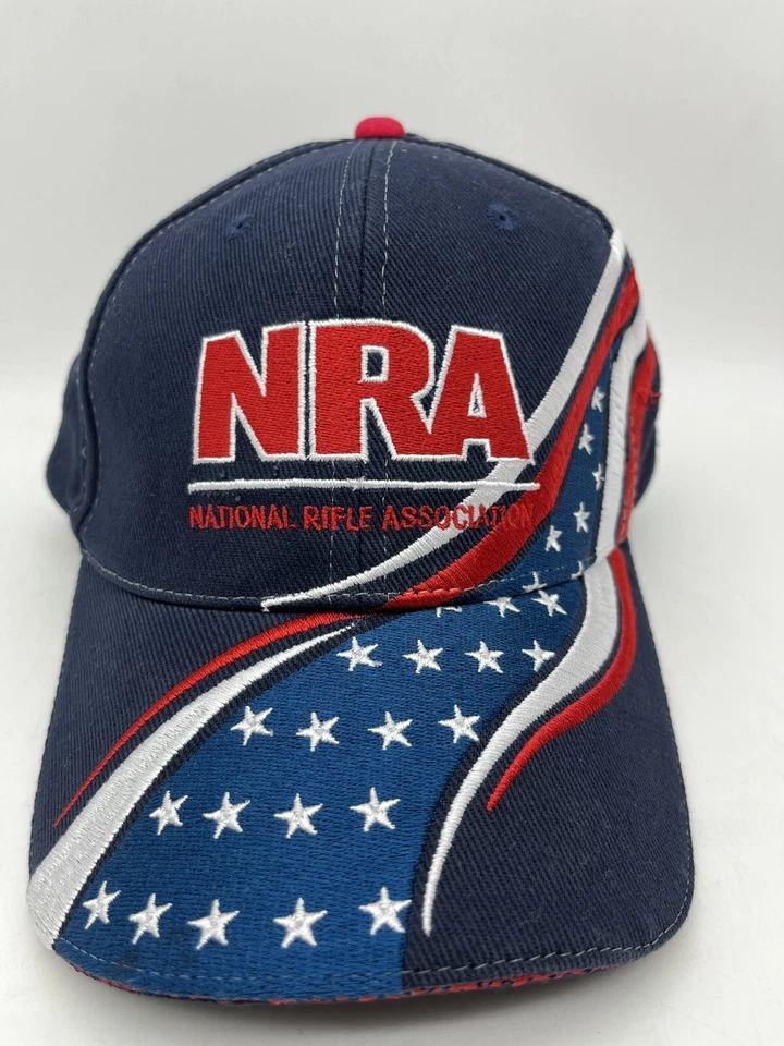NRA Baseball Trucker Hat Stars & Stripes Wrap Around Blue Cap Adjustable  - Image 1 of 4