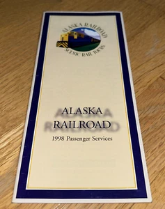 1998 ALASKA RAILROAD PASSENGER SERVICES Brochure / Timetable / Tour Options - Picture 1 of 13
