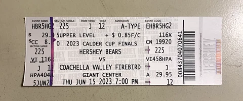 HERSHEY BEARS VS COACHELLA VALLEY FIREBIRDS - 6/15/2023 Calder Cup Finals Game 4 Cover