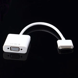 Conector de base de 30 pines a adaptador VGA cable convertidor para iPad 2 3 iPhone 4 4S nuevo - Imagen 1 de 6