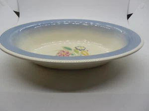 Susie Cooper Nosegay Blue Rim Oval Vegetable Bowl (s) Art Deco Handpainted Rare - Picture 1 of 3