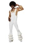 Costume glamour Smiffys années 70, blanc (taille M)