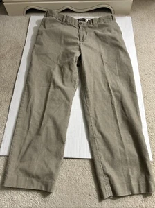 Vintage Eddie Bauer Corduroy Pants Men's 38x30 Khaki 90s Classic Fit 1990s - Picture 1 of 4