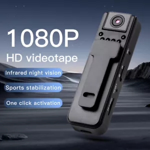 Mini Videocámara HD 1080P Deportes Acción Cámara Video Grabadora IR Visión Nocturna 180° - Imagen 1 de 18