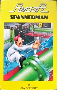 Amsoft Spannerman de Gem Software CPC464 Cinta de Cassette Videojuego De Colección 1984 - Imagen 1 de 2