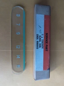 Antikes Radio Zifferblatt Glas für Delco Radio 7262934 kostenloser Versand  - Bild 1 von 3