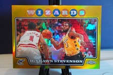 2008-09 TOPPS CHROME GOLD REFRACTOR DESHAWN STEVENSON #37 SSP 26/50 JAZZ WIZARDS