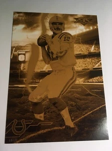 2015 Topps Fire Forces of Nature Jumbo Gold 5x7 Andrew Luck Colts #'d 08/10 - Picture 1 of 1