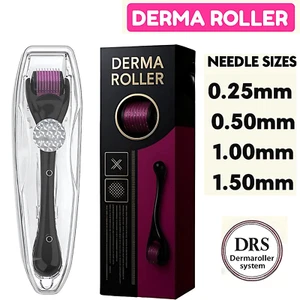 DERMA SKIN ROLLER 540 TITANIUM MICRO NEEDLE ANTI AGEING HAIR REGENERATION GROWTH - Picture 1 of 24