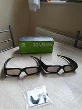 Pair Of NVIDIA 3D Vision Active Shutter Glasses (2 Glasses) READ DESCRIPTION!