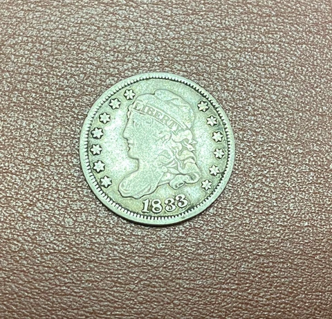 1833 Bust Half Dime VF**** Cover