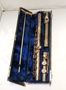 Vtg/Antique William Nuernberger Flute in Wooden Box From American Artist - Picture 1 of 11