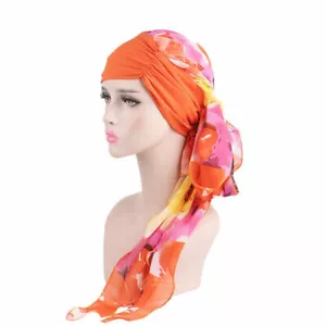 Fashion Muslim Womens Head Scarf Chemo Hat Turban Headwear Bandana Beanie 521 - Picture 1 of 21