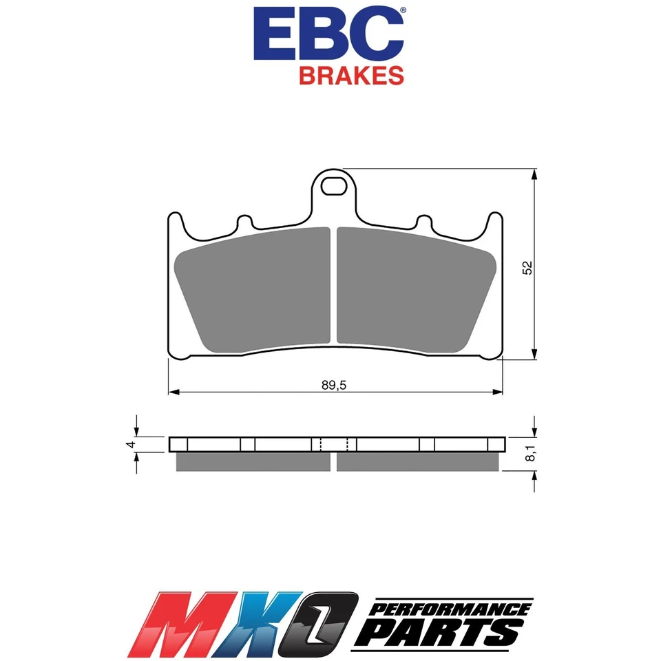 Pastillas de freno delanteras EBC para Suzuki GSXR1100 1993-1998 FA188 Foto 1 de 1