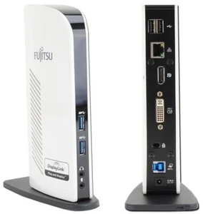 Fujitsu PR08 USB 3.0 Dock - Port Replicator - DisplayLink *MIT NETZTEIL* - Bild 1 von 3
