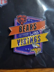 Chicago Bears VS Minnesota Vikings Game Day Pin 10/9/22 US Bank Stadium 2022 - Picture 1 of 1