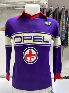 VINTAGE WOOL LANETTA FIORENTINA ENNERRE FOOTBALL JERSEY SOCCER FOOTBALL JERSEY No.4 - Picture 1 of 13