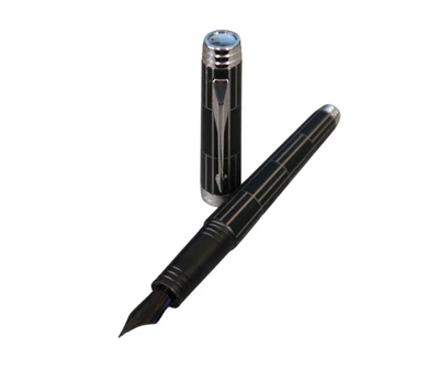 Pluma Estilográfica Parker Premier Luxury Punta Fina Negra y CT Hecha en Francia En Caja* Foto 1 de 3